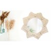Nástenné pletené zrkadlo BOHO 50 cm