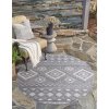 Okrúhly terasový koberec SANTORINI 435 antracitový 1