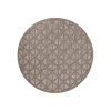 Okrúhly terasový koberec SANTORINI 446 Hnedý