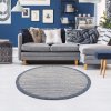 Moderný okrúhly koberec ART 2231 modrý