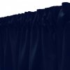 Krátky jednofarebný záves -  tmavo modrý