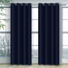 Krátky jednofarebný záves -  tmavo modrý
