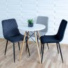 Zamatová jedálenská stolička Wizz tmavo sivá 12