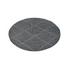 Šnúrkový okrúhly koberec PALM B3075A čierny 4