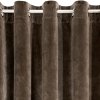 Záves VILLA z exkluzívneho zamatu 140 x 250 cm v hnedej farbe - dekoračné kolieska