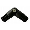 Rohová spojka na garnížu 19mm - čierna matná