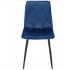 Zamatová jedálenská stolička PIADO modrá