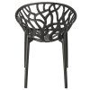 Plastová dizajnová stolička ALBERO čierna