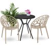 Balkónové sedenie ALBERO béžové 2x stolička + 1x stôl