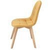 Zamatová jedálenská stolička COLIN horčicová6