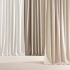 Zamatový záves CHARMY 140x250cm na strieborné dekoračné kolieska béžový 2