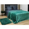 Tmavo zelená vytláčaná deka Fuero1