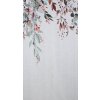 Set dvoch dekoračných etamínových závesov MEG s motívom pastelových kvetov