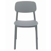 Plastová dizajnová stolička LARA sivá 6