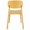 Plastová dizajnová stolička LARA horčicová 7