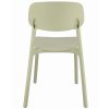 Plastová dizajnová stolička LARA šalviovozelená 7