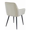 Zamatová jedálenská stolička SOLDEN - béžová