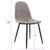 Jedálenská stolička DART - svetlo sivá