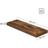 Rustikálna nástenná polica 60cm - LWS26BX