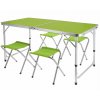 Skladací kempingový set zelený 4
