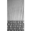 Luxusný záves CARLI na kolieskach s volánikmi a trblietavým pásom kryštálov - strieborný