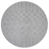Okrúhly koberec do obývačky FLAIR 138 sivý 1