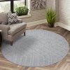 Okrúhly koberec do obývačky FLAIR 138 sivý