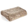Deka GLAMO s lesklým mramorovým vzorom v béžovej farbe