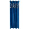Vianočný velvetový záves ASTRA v modrej farbe