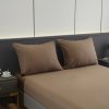 Elegantné posteľné obliečky s lemovkou PGW 05 v hnedej farbe 2