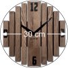 Drevené hodiny SYMETRIA hnedé 5