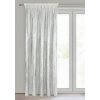 Zamatový záves RENIA s lesklou potlačou - biely