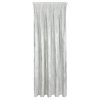 Zamatový záves RENIA s lesklou potlačou - biely