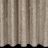 Zamatový záves FELIS s jemnou potlačou listov - béžový