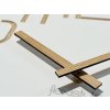 Drevené hodiny EKO Digits biele 40cm 2