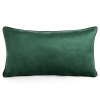 Dekoračný zamatový vankúš GAJA 3 - tmavozelený
