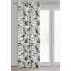 Zamatový záves ELLEN s motívom zelených listov