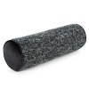 Dekoračný vankúš v tvare valca BARI z hrubého ženilkového vlákna - tmavosivý