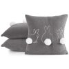 Veľkonočná obliečka na vankúš 45 x 45 cm SPRING 36 - tmavosivá