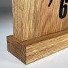Drevené stolové hodiny SQUARE OAK 1