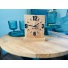 Drevené stolové hodiny SQUARE OAK 4