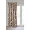 Zamatový záves MOLLY na riasiacej páske 140 x 270 cm hnedý