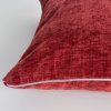 Obliečka na vankúš MARY – červená so strieborným lemovaním