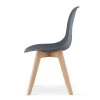 Jedálenská stolička KITO s bukovými nožičkami - antracitová