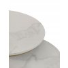 Set 2ks okrúhlych kávových stolíkov 53 43cm Biely mramor 2