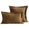 Obliečka na vankúš zo ženilkovej tkaniny v hnedej farbe ELEGANT2