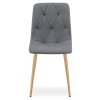 Jedálenská stolička LIBRA - tmavosivá s kovovým nohami buk