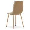 Jedálenská stolička LIBRA - hnedá s kovovým nohami buk