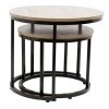 Set okrúhlych kávových stolíkov 70 50cm 2ks Dub sonoma4