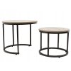 Set okrúhlych kávových stolíkov 70 50cm 2ks Dub sonoma8